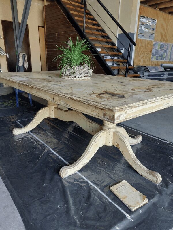 10-12 seater table before refurbishing - Snuffels 10-12 seater table before refurbishing - Snuffels