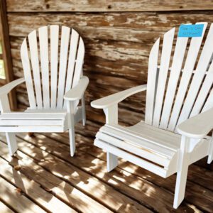 Adirondack Wooden Chair - WHITE – Brand New and Made to Order