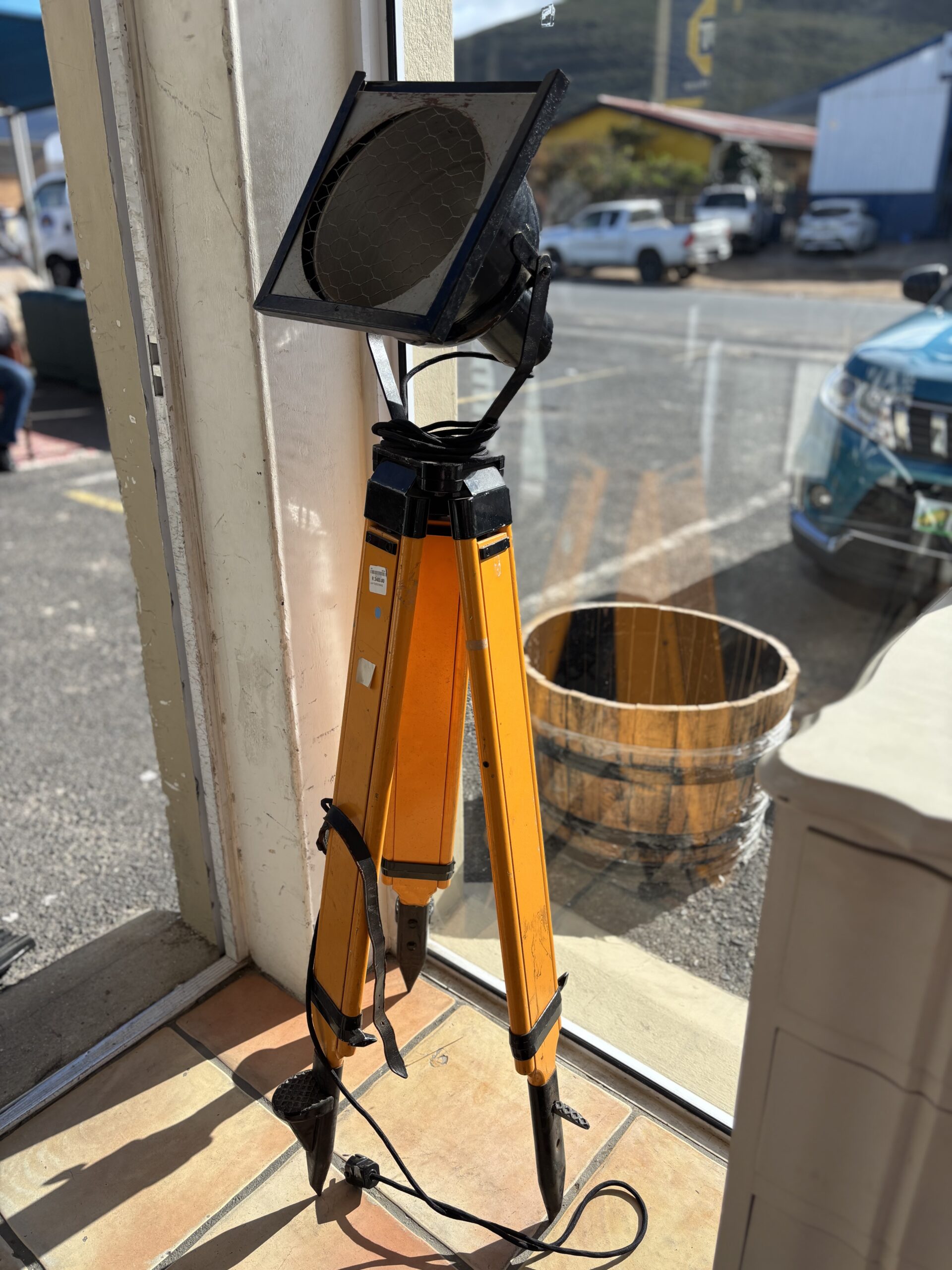 Vintage Industrial Surveyor's Tripod Floor Lamp