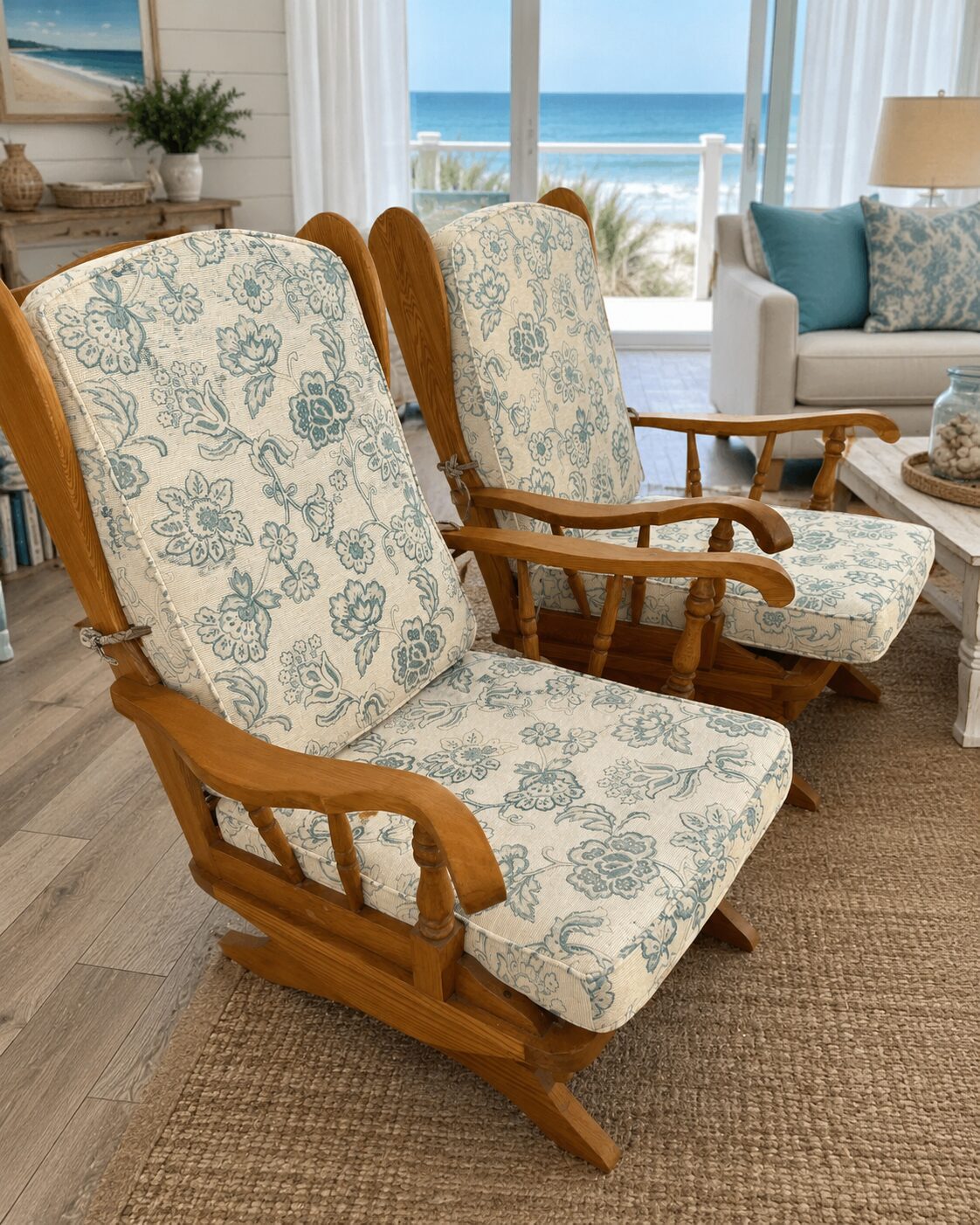 Solid Wood Rocking Armchair - Image 3