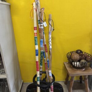 Handcrafted Camphill African-Inspired Wooden Walking Stick
