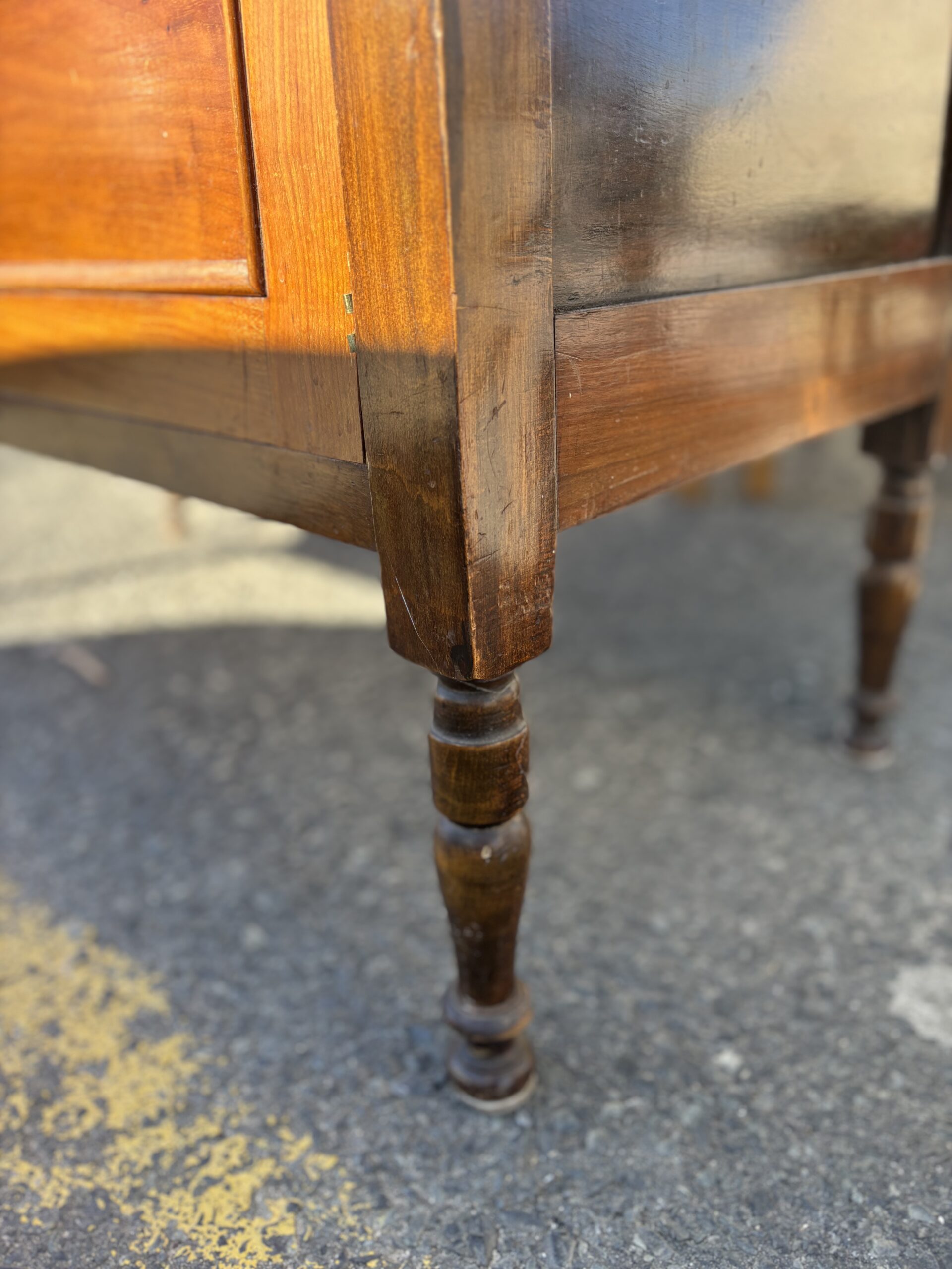 Vintage Tiled Washstand Sideboard with Mirror & Marble Top - Image 6