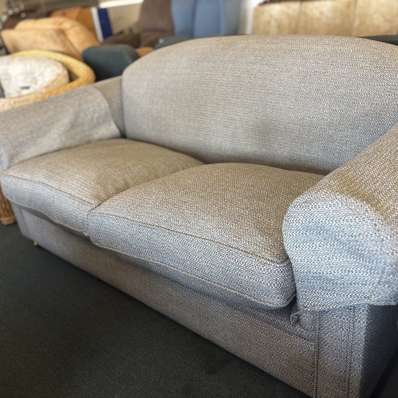 Contemporary Grey Upholstered 2-Seater Sofa - Image 7