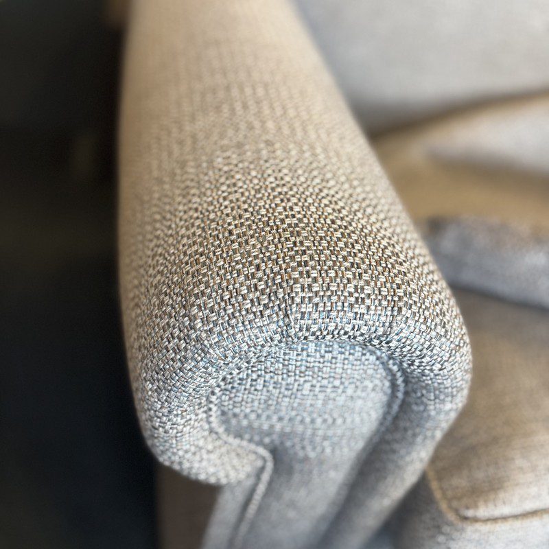 Contemporary Grey Upholstered 2-Seater Sofa - Image 4