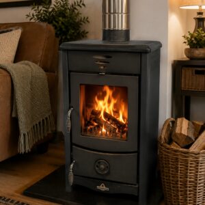 Superior Micaela Italian Wood Burning Stove with Stainless Flue