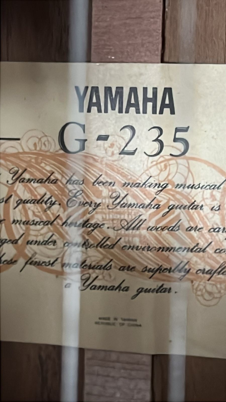 Yamaha G-235 Classical Acoustic Guitar with Hard Case - Image 2