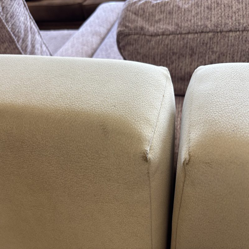 Beige L-Shape Lounge Suite with Scatter Cushions - Image 7