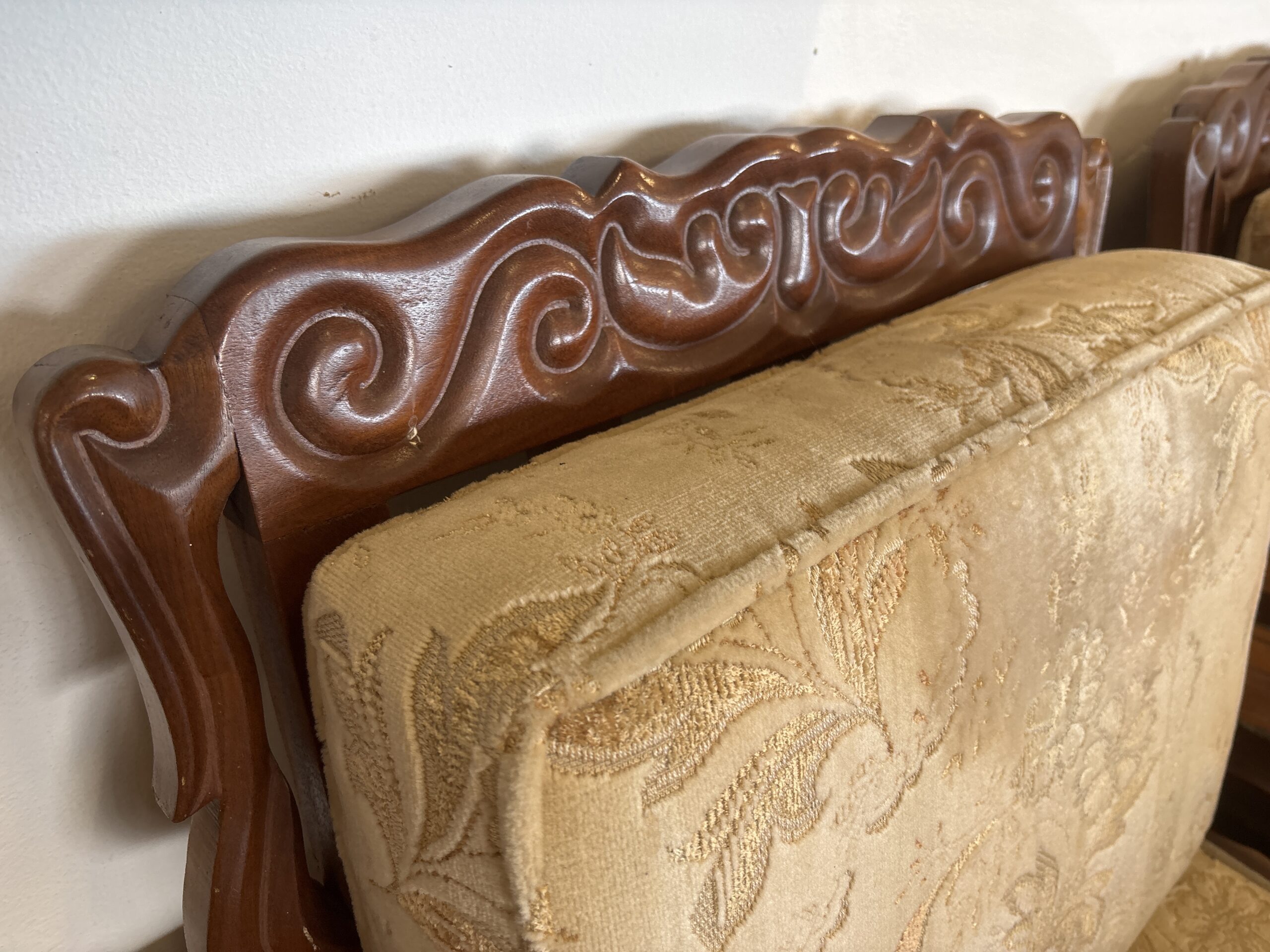Ornately Carved Solid Wood Lounge Suite (3 piece) - Image 3