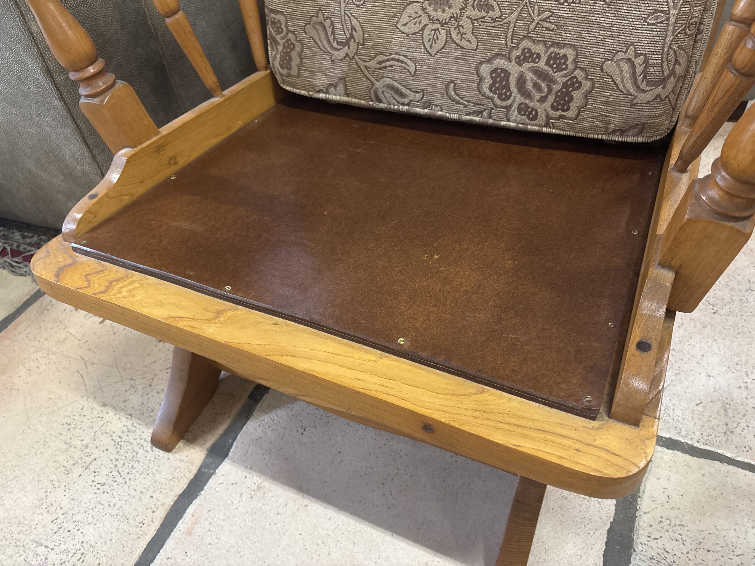 Solid Wood Rocking Armchair - Image 2