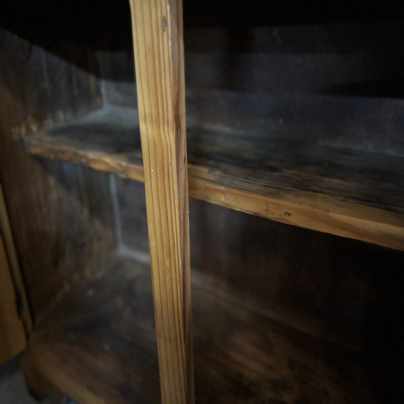 Oregon Pine Display Cabinet with Glass Doors - Image 3