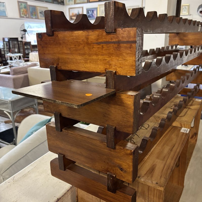 Solid Wooden 4-Tier Wine Rack – Holds Multiple Bottles - Image 2