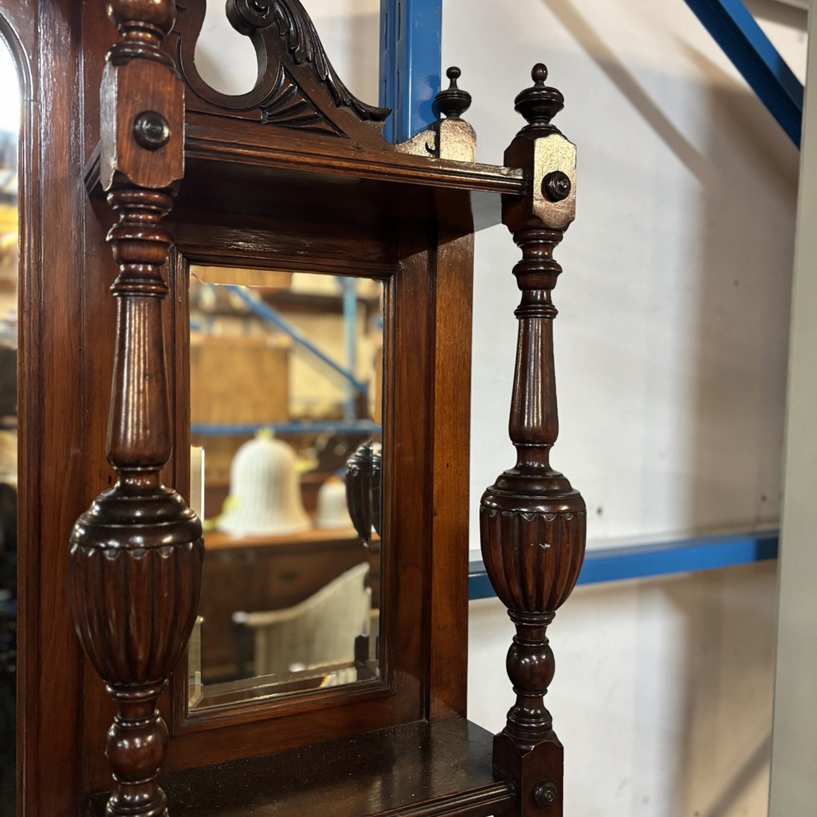 Antique Rosewood Sideboard with Bevelled Mirror - Image 3