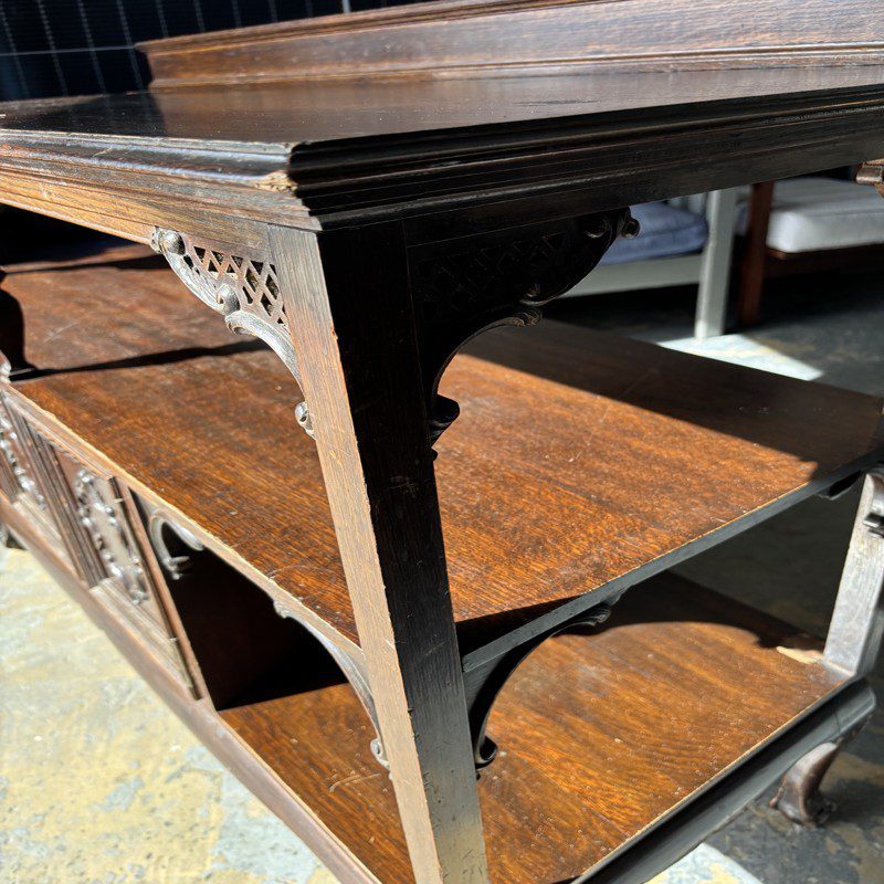 Mahogany Display Sideboard with Gallery Back - Image 5