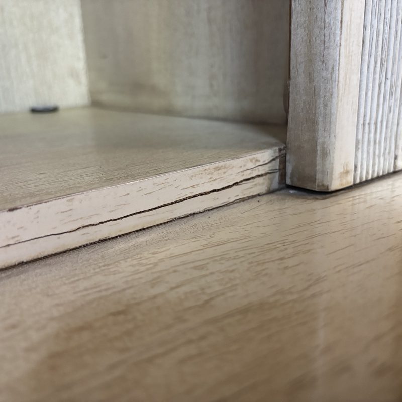 Large Cream Entertainment & Display Wall Unit - Image 7