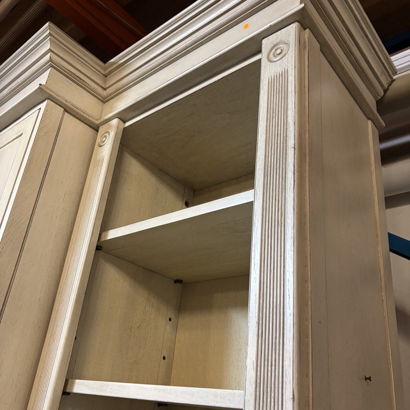 Large Cream Entertainment & Display Wall Unit - Image 3