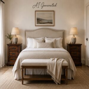 Solid Dark Wood 3 Drawer Bedside Pedestals – Set of 2