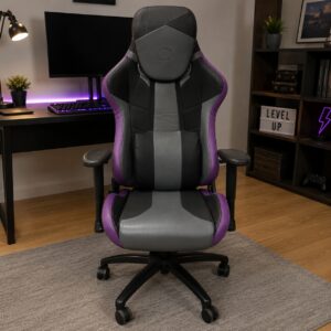 Black & Purple Ergonomic Gaming Chair
