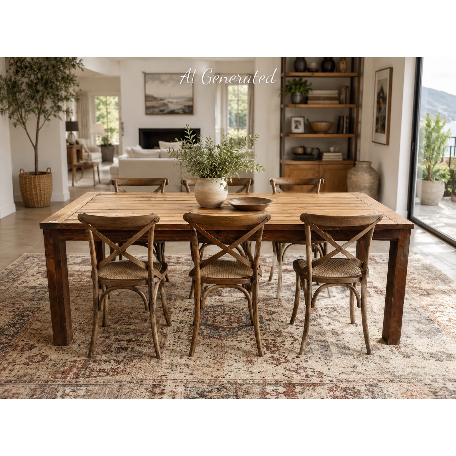 Oregon Rectangular Solid Wood Dining Table
