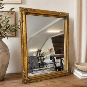 Vintage Rectangular Gilt Framed Mirror