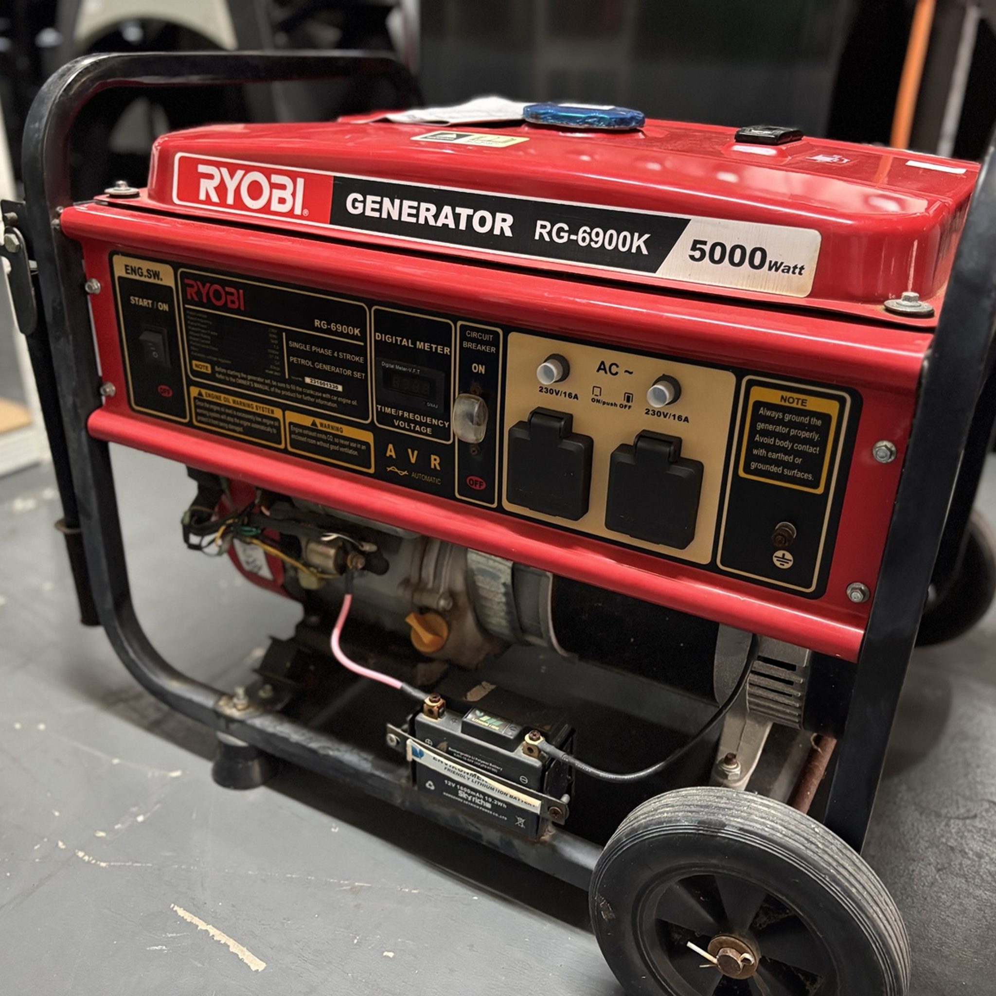 Ryobi RG-6900K 5000W Petrol Generator