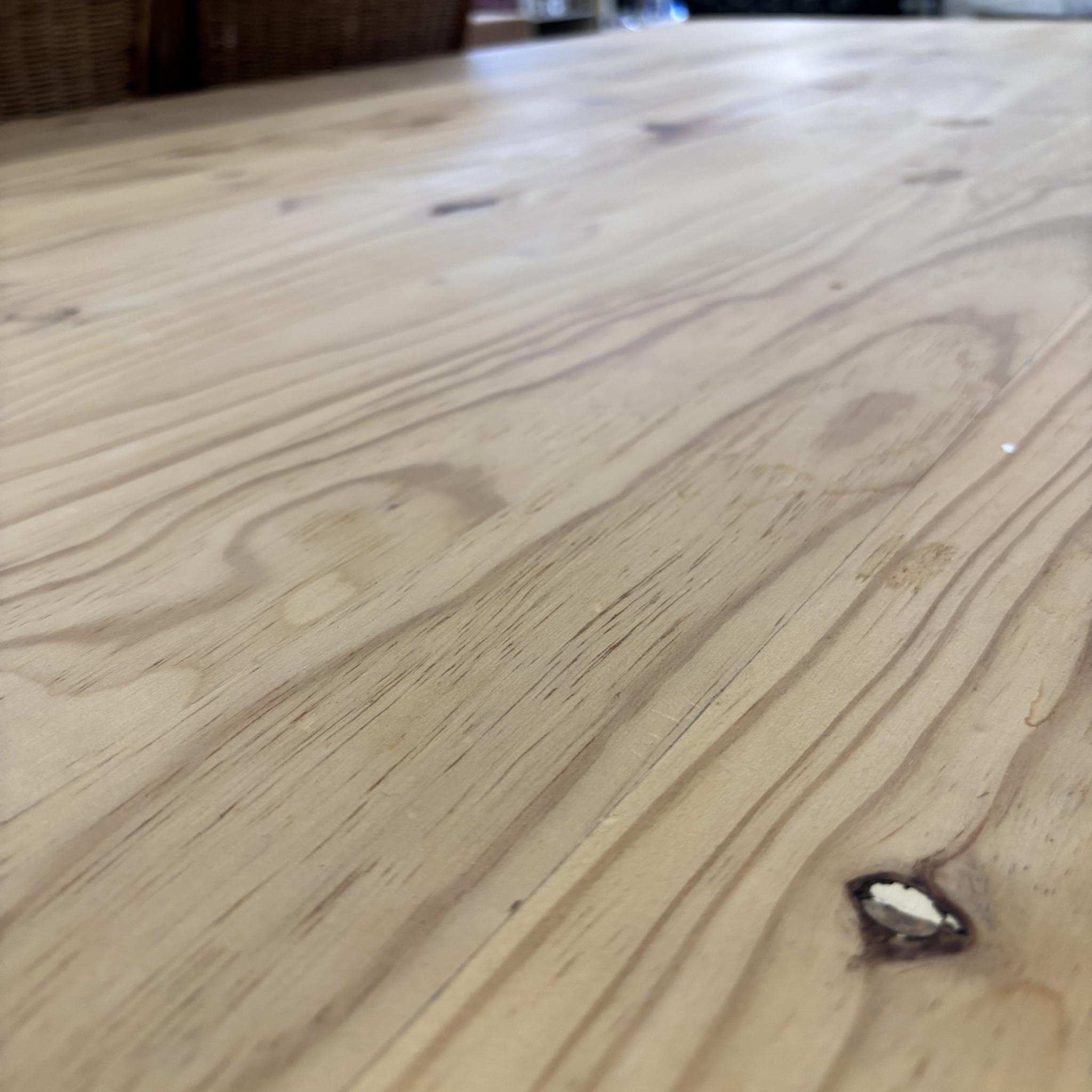 Solid Pine 6-Seater Rectangular Dining Table - Image 2
