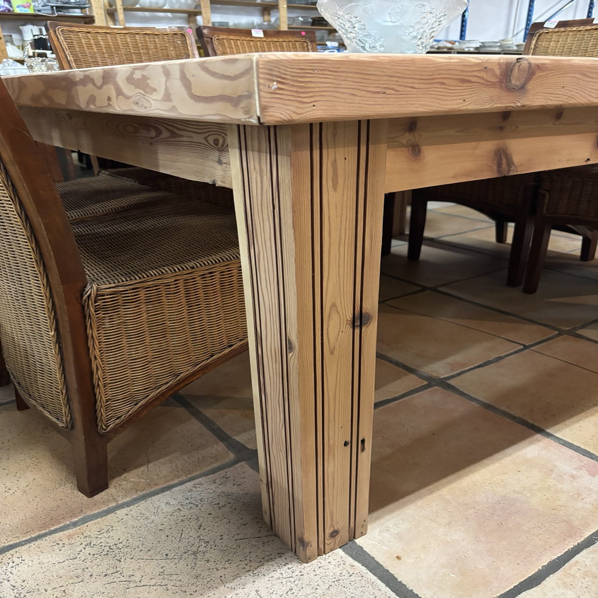 Solid Pine Square Dining Table - Image 3