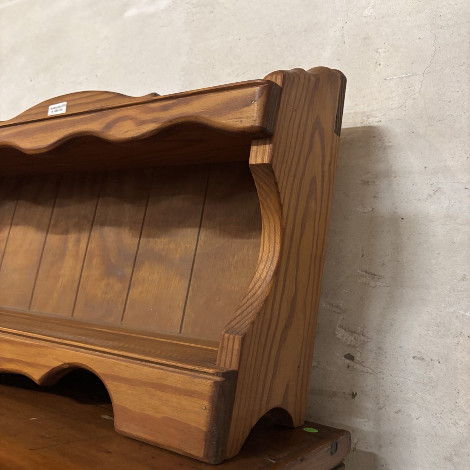 Solid Pine Wall Display Shelf - Image 2