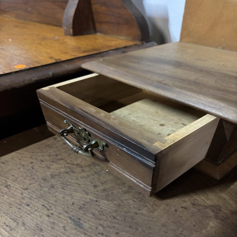 Vintage Dressing Table with Mirror & Storage Cabinet - Image 4