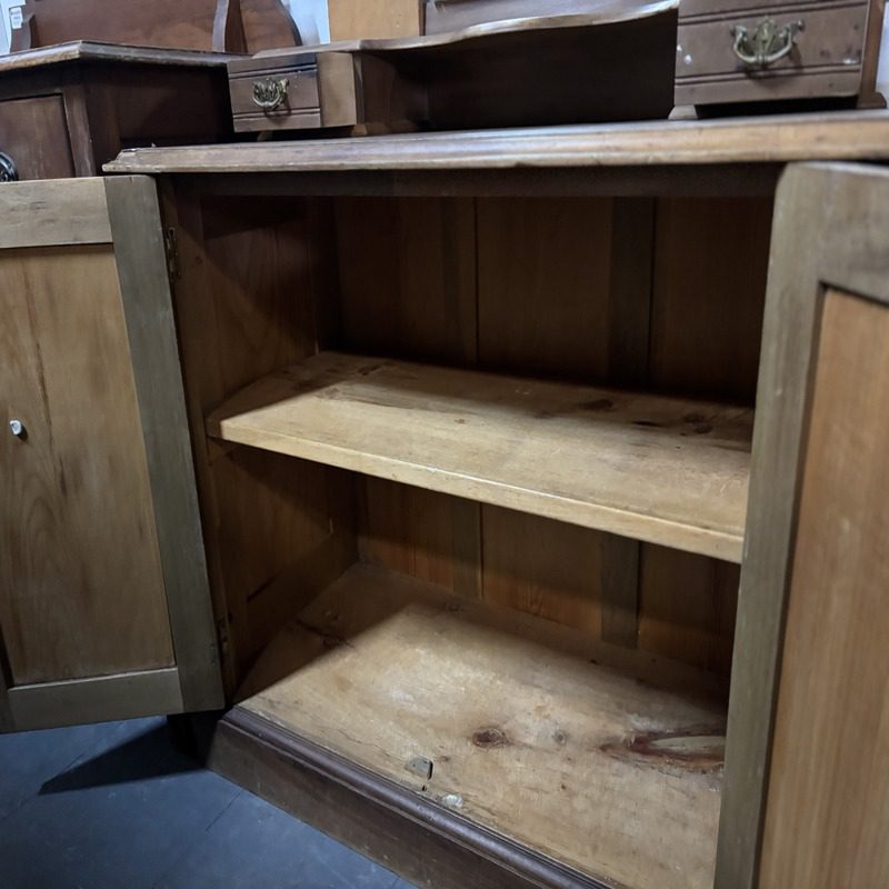 Vintage Dressing Table with Mirror & Storage Cabinet - Image 3