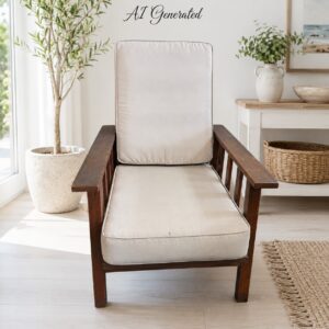 Solid Wooden Morrison Chair with Removable Cushions